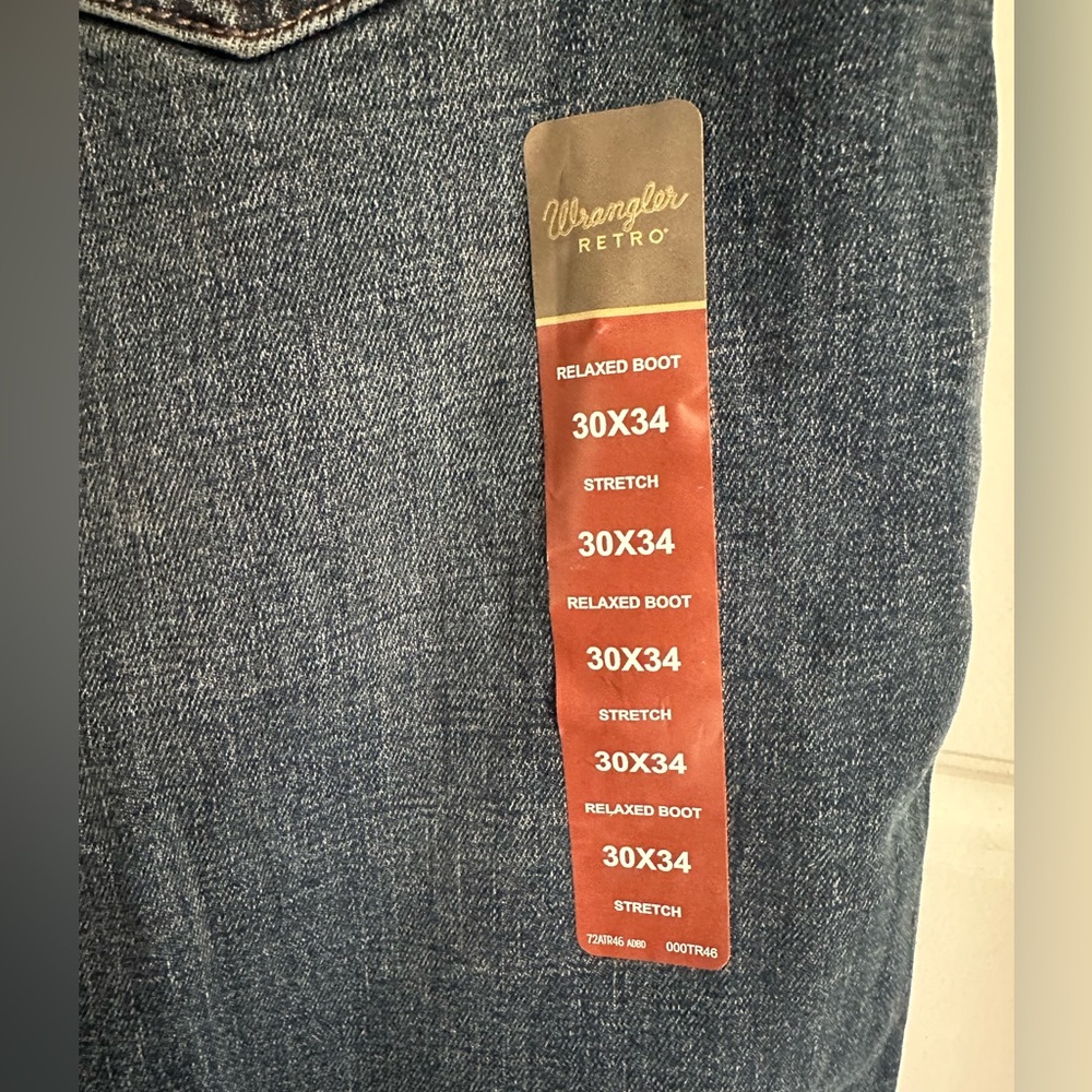 NWT Men’s Wrangler Retro Relaxed Fit Bootcut Jeans - Picture 4 of 6